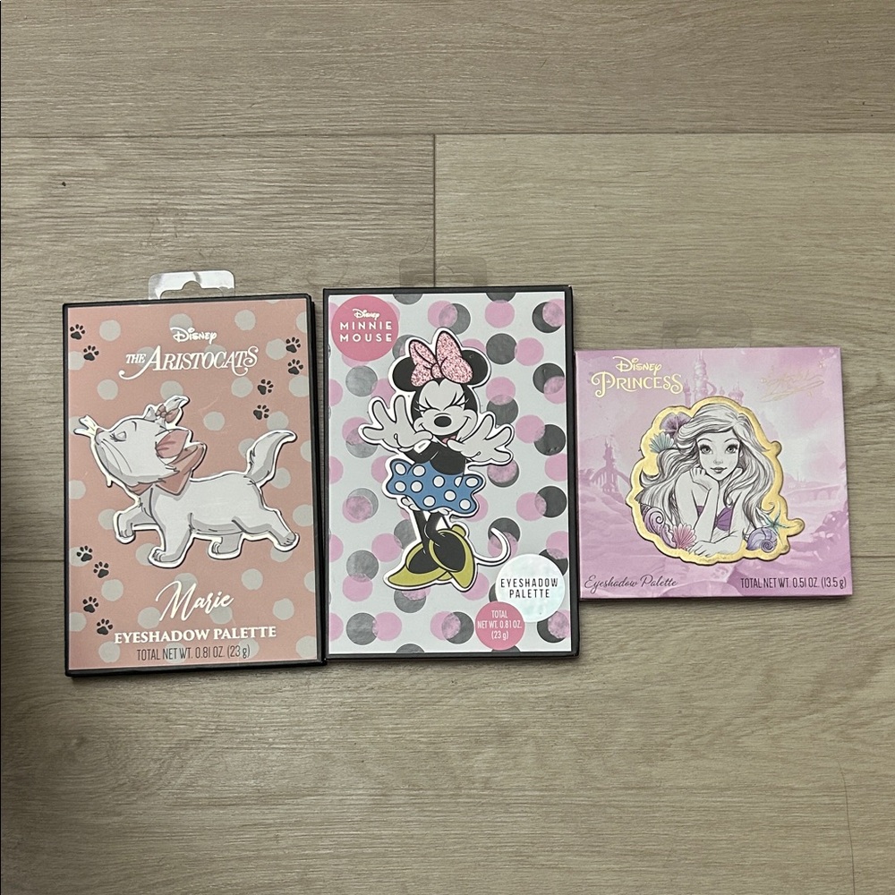 Disney Aristocats, Minnie Mouse, Marie and Princess Eyeshadow palette Collection